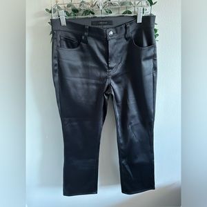 J Brand Women’s Sleek Skinny black faux leather Jeans